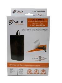 Valx LA-12050 12V 5A 60W Switch Mode Adaptör KAMERASI ADAPTÖRÜ